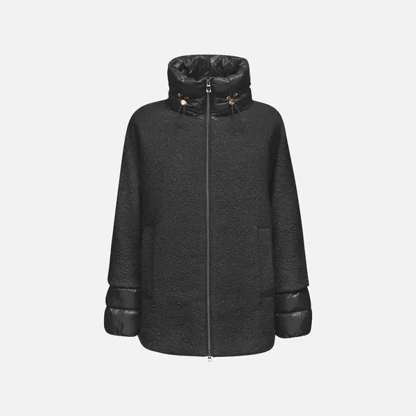 Black Women's Coat Geox Calithe - Women's
