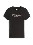 Tommy Jeans Tričko 'ESS'  námornícka modrá / červená / čierna / biela