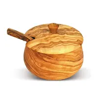 Arte Legno dóza se lžičkou 10x10 cm (491)