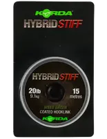 Korda náväzcová šnúra hybrid stiff 20 lb 15 m - gravel brown