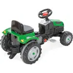 Traktor šliapací s volantom zelený