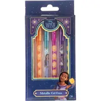 Gélové metalické perá Disney wish 6 ks
