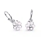 Cutie Jewellery Detské náušnice z bieleho zlata C1737-10-X-2 ružová