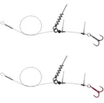 Savage gear náväzec 1x7 titanium corkscrew stinger-nosnosť 23 kg /veľ.háčika 2/0
