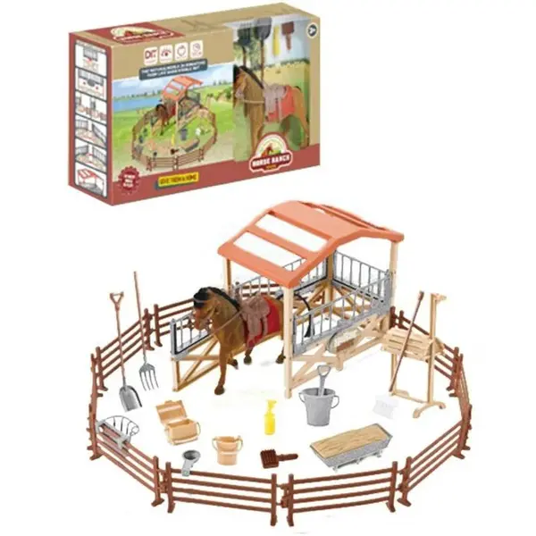 Konská farma - veľká sada 33 ks