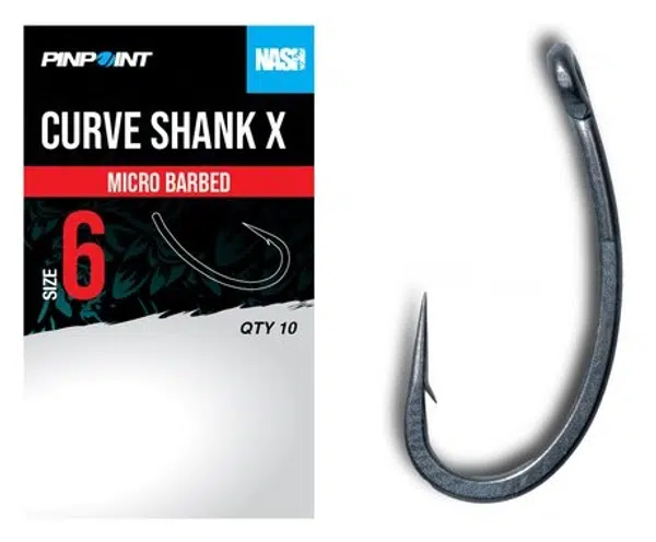 Nash háčiky curve shank x micro barbed 10 ks - veľkosť 2
