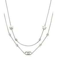 Liu Jo Štýlový dvojitý náhrdelník z ocele Fashion LJ2206