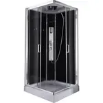 SPRCHOVÝ KOUT černá, barvy chromu