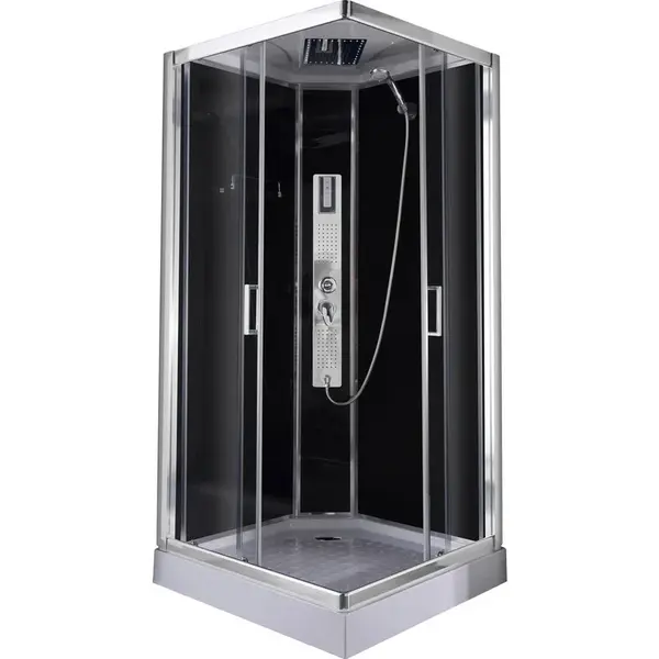 SPRCHOVÝ KOUT černá, barvy chromu