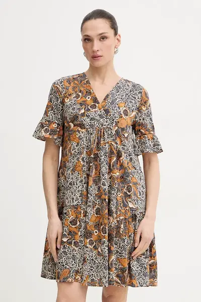 Bavlněné šaty Weekend Max Mara FUOCO