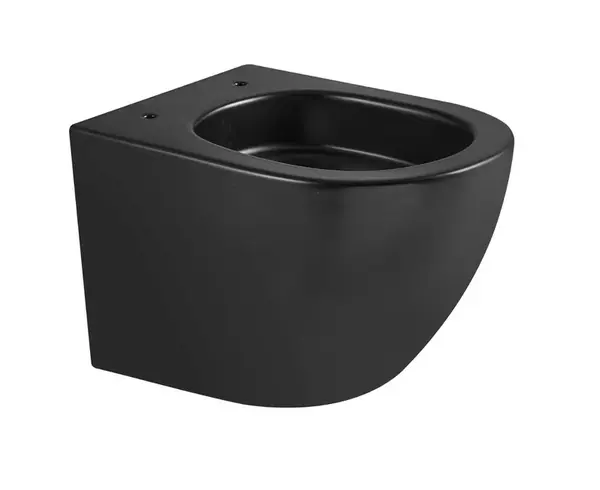 kielle Oudee - Závesné WC, Vortex Rimless+, matná čierna 30102014