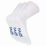 IOMI 3 páry Diabetik ponožky so zdravotným lemom bez gumičiek Biele - Veľkosť ponožky 37-42