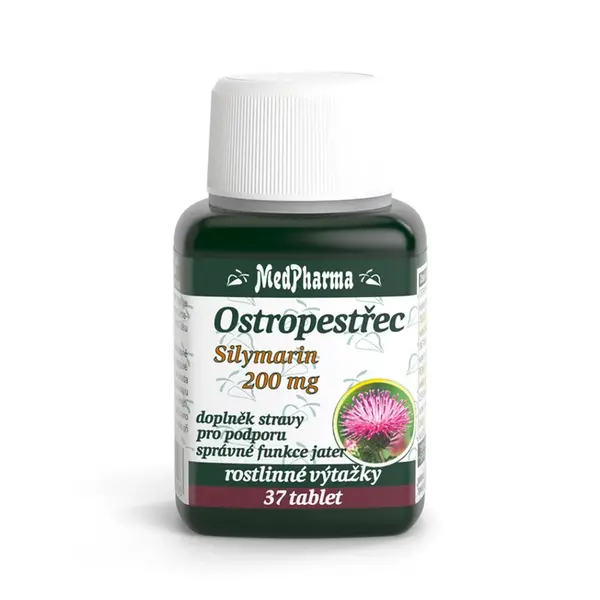 MEDPHARMA Pestrec Silymarin 200 mg 37 tabliet