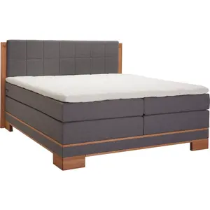 Linea Natura POSTEL BOXSPRING, 180/200 cm, šedá, barvy buku