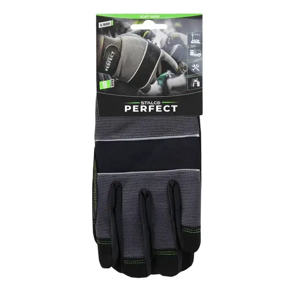 Rukavice syntetické SOFT GRIP, 8, STALCO PERFECT