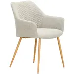 Livetastic ŽIDLE S PODRUČKAMI, železo, tkaná látka, barvy dubu, béžová