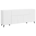 Livetastic ŠIROKÁ KOMODA, bílá, 180/76/37,5 cm