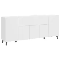 Livetastic ŠIROKÁ KOMODA, bílá, 180/76/37,5 cm