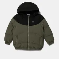 Dětská bunda Lacoste zelená barva, BJ2625