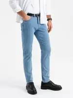 Ombre Classic men's SLIM FIT jeans with elastane - light blue