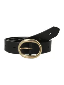 LEVI'S ® Opasky 'High-Low Belt'  zlatá / čierna