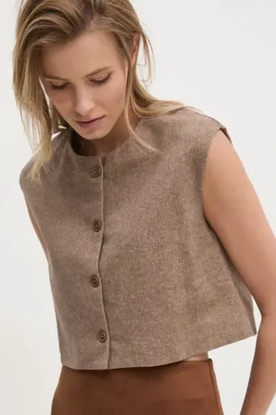 Vesta Answear.LAB hnědá barva, oversize