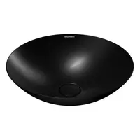 Kaldewei Avellino umývadlo na dosku 45x45 cm černá mat bez prepadu 912206003676