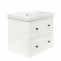 Kúpeľňová skrinka s umývadlom Naturel Forli 60x53x46 cm biela lesk FORLI60BIU5