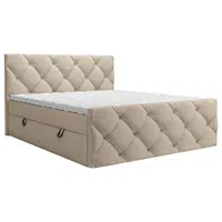 Carryhome AMERICKÁ POSTEL, 180/200 cm, šedohnědá