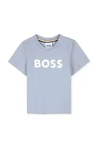 BOSS Dětské bavlněné tričko BOSS