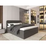 MID.YOU AMERICKÁ POSTEL, 180/200 cm, antracitová