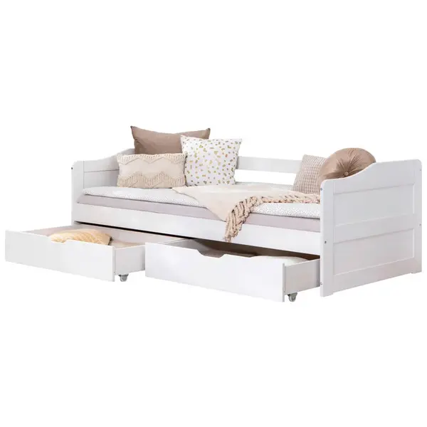 MID.YOU POSTEL S ÚLOŽNÝM PROSTOREM, 90/200 cm, bílá