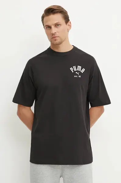 Tričko Puma Classics Play Paris černá barva, 626767