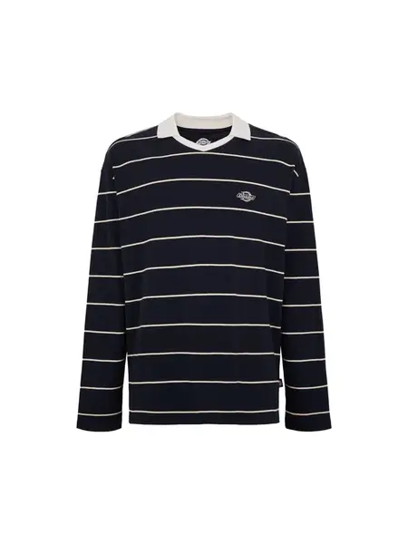 DICKIES Tričko 'Summerdale'  námornícka modrá / biela