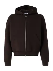 WEEKDAY Tepláková bunda 'Simon'  tmavohnedá