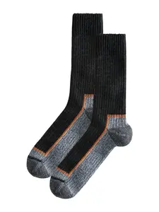 Next Ponožky  sivá / antracitová / tmavooranžová