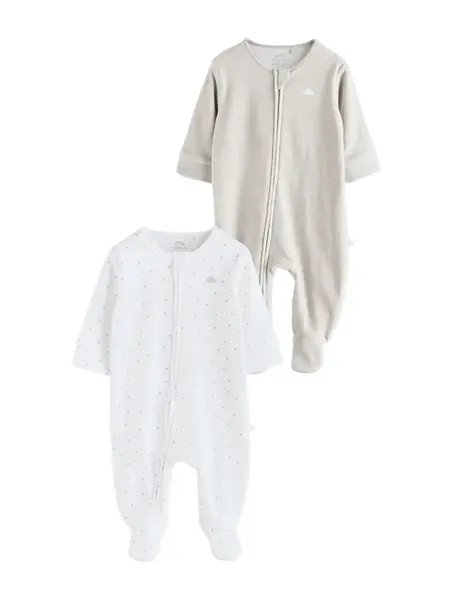 Next Pyžamo  kamenná / biela