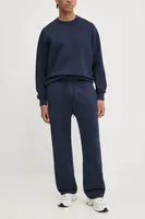 Tepláky Abercrombie & Fitch tmavomodrá barva, hladké, KI134-4100