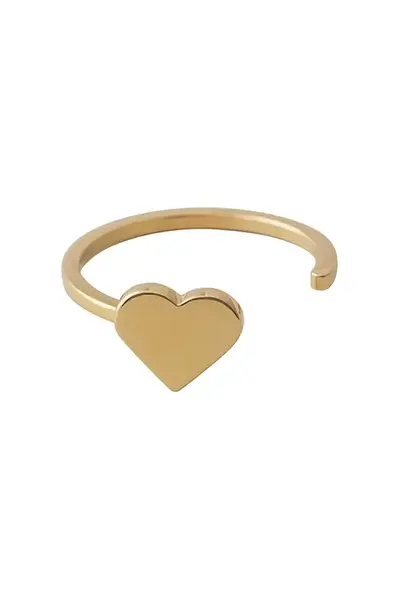 Pozlacený stříbrný prsten Design Letters 90602000GOLD