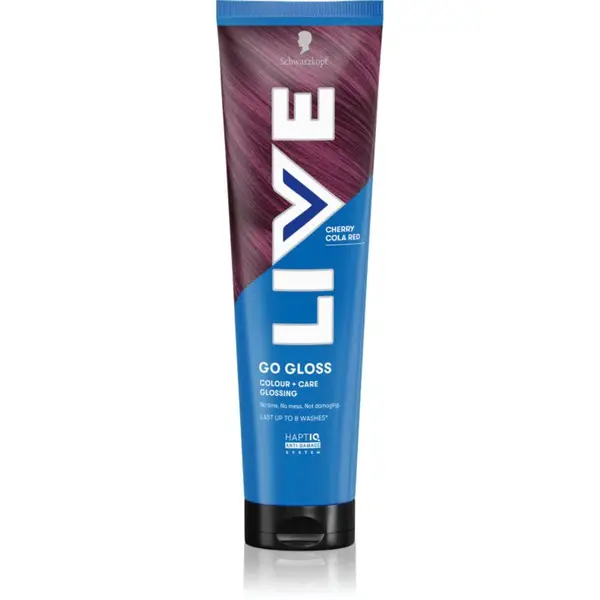 Schwarzkopf LIVE Colour + Care vyživující tónovací maska na vlasy odstín Cherry Cola Red 150 ml