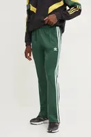 Tepláky adidas Originals 70S Track Pant zelená barva, vzorované, IX5224