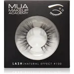 MUA Makeup Academy Lashes Natural Effect umelé mihalnice typ #100 1 pár