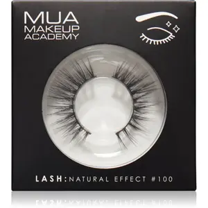 MUA Makeup Academy Lashes Natural Effect umelé mihalnice typ #100 1 pár