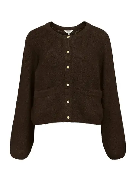 OBJECT Kardigán 'SAGGIA'  čokoládová