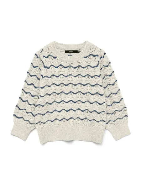 VERO MODA Sveter 'VMLEONOR'  nebielená / námornícka modrá