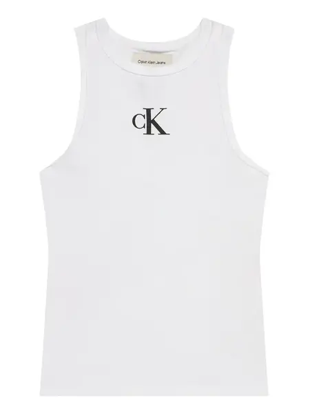 Calvin Klein Jeans Top  čierna / biela