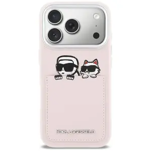 Zadní kryt Karl Lagerfeld Karl & Choupette Print & Pocket case Pro Apple iPhone 17 Pro KLHCP17L6PCSPKCP, pink