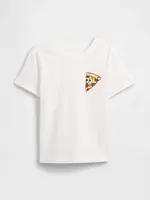 Dětské triko GAP s grafikou pizzy