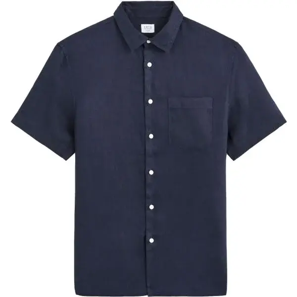 CELIO DAMARLIN Lehká pánská letní košile, tmavě modrá, velikost