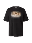 EA7 Emporio Armani Tričko  béžová / svetlobéžová / čierna